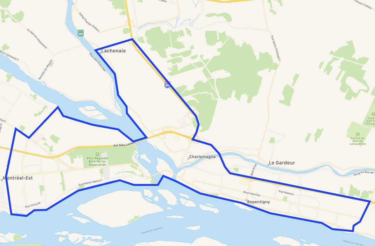 Région désservie - Tonte et entretien de gazon / pelouse